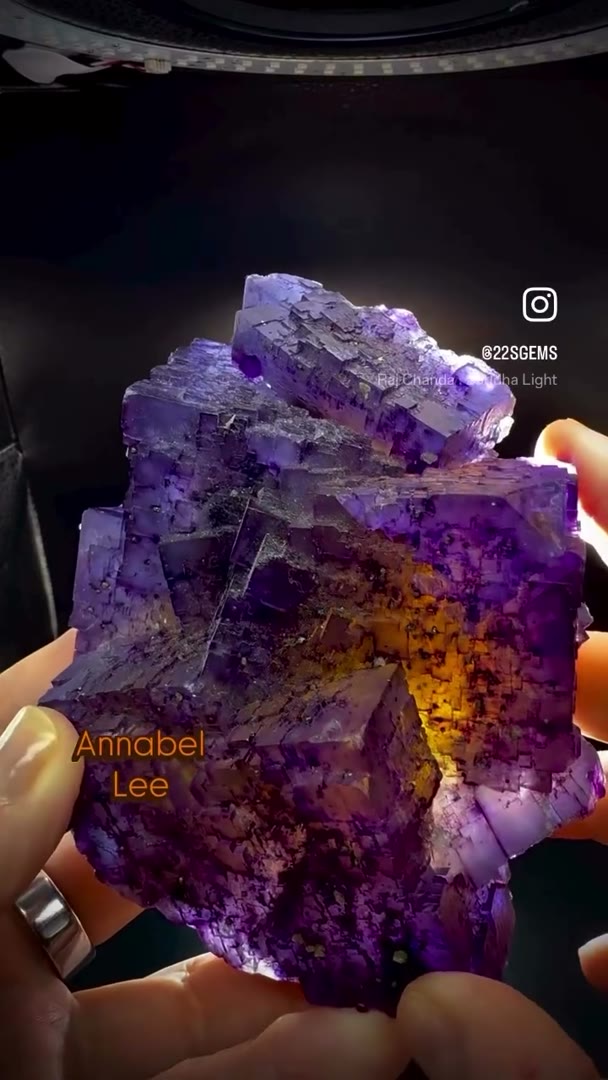 Meet the legendary “Annabel Lee” Fluorite  — one of the most distinctive and…