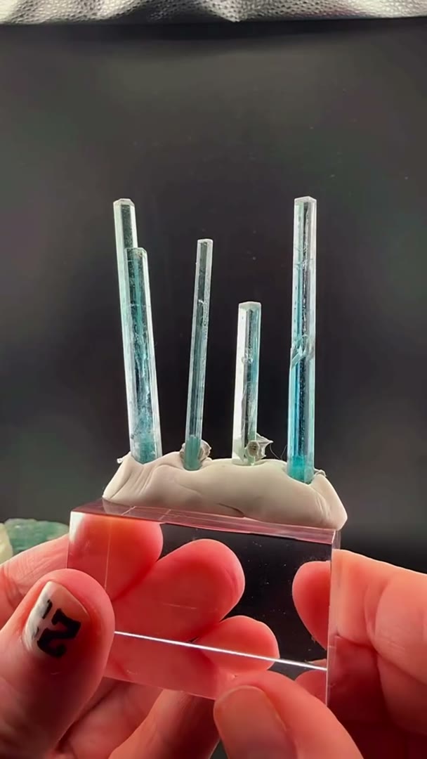 Four icy windex blue pencils from the Shigar