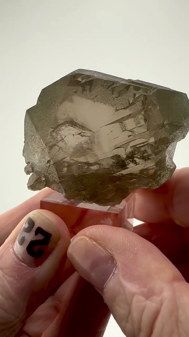 Behold the breathtaking beauty of Smoky Quartz Gwindel Cluster from Chamonix…