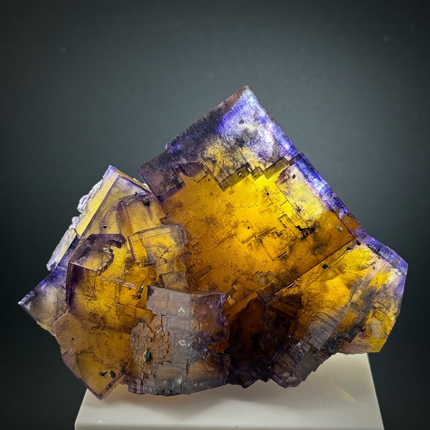 Golden hour locked inside a crystal