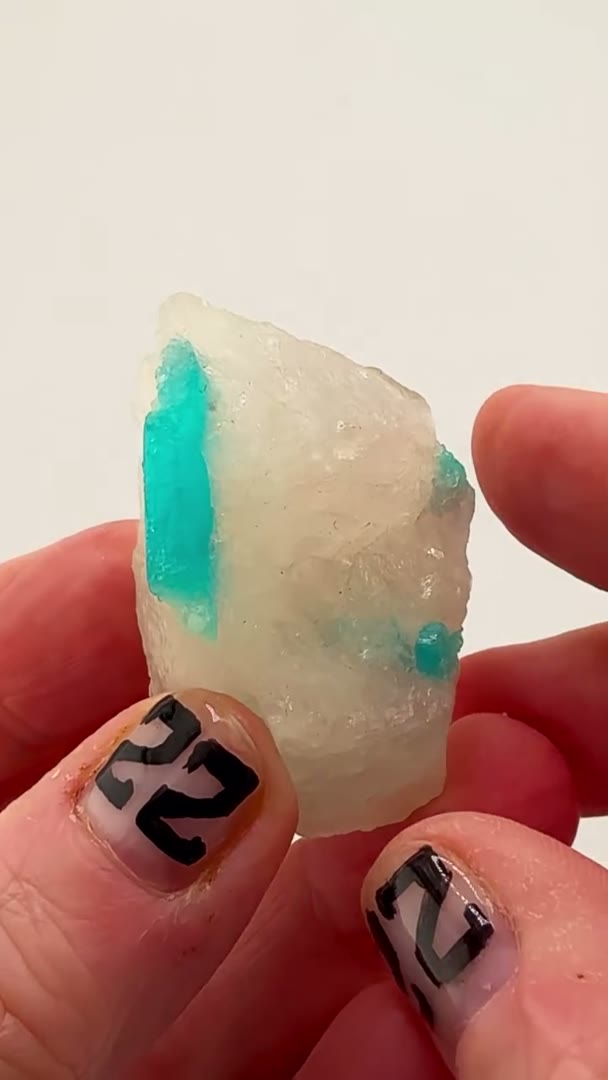 Frozen electric blue