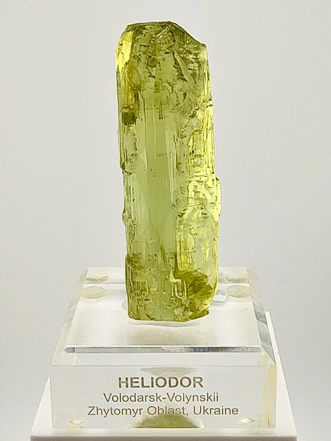 117 grams of pure Ukrainian Heliodor perfection